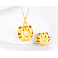New Year Tiger Charm 24K Pure Gold Pendant
